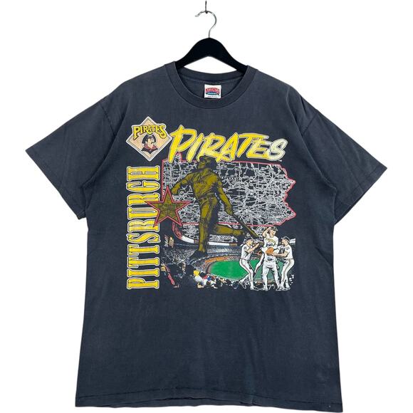 Vintage Nutmeg Pittsburgh Pirates Spellout Team MLB Tee XL